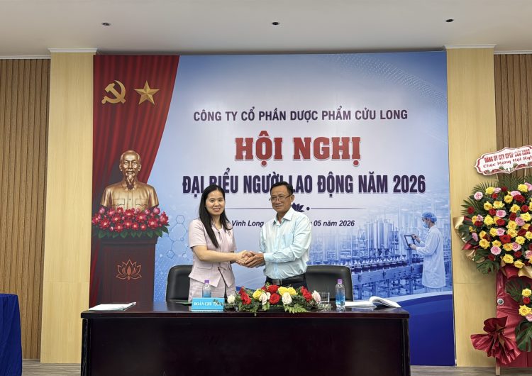 Dược Cửu Long tổ chức thành công Hội nghị Đại biểu Người lao động năm 2026 Dược Cửu Long tổ chức thành công Hội nghị Đại biểu Người lao động năm 2026